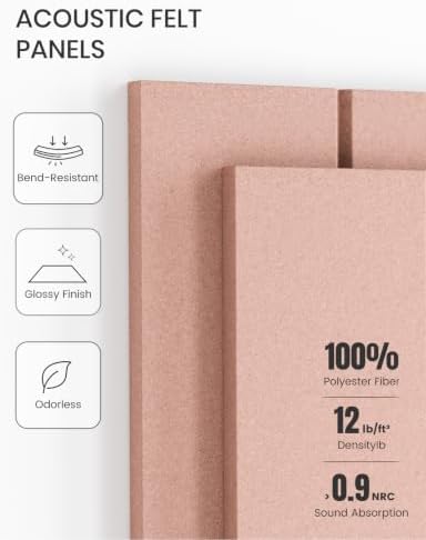 Fluxynara 36" x 24" Large Felt Bulletin Board, Pink - Image 5