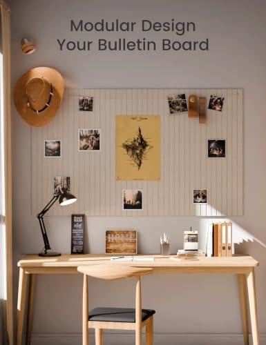 Fluxynara 48" x 36" Large Felt Bulletin Board, Oatmeal - Image 6