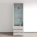 Meble Furniture Soho S1 1D3S Modern Freestanding Bookcase — 16-Color - Image 5