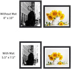 puthiac 8x10 Solid Oak Wood Picture Frame, Black, 1 Pack - Image 4