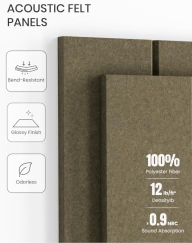 Fluxynara 36" x 24" Large Felt Bulletin Board, Earth Brown - Image 5