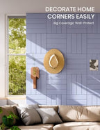 Fluxynara 36" x 24" Large Felt Bulletin Board, Soft Periwinkle - Image 3