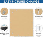 Hongkee 20x24 Picture Frame Set of 4, 20 x 24 Distressed White Wood Style - Image 5