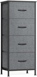 SONGMICS Dresser for Bedroom, Tall Dresser with 4 Fabric Drawers by SONGMICSbySONGMICSHOME