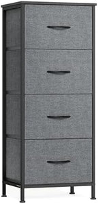SONGMICS Dresser for Bedroom, Tall Dresser with 4 Fabric Drawers by SONGMICSbySONGMICSHOME