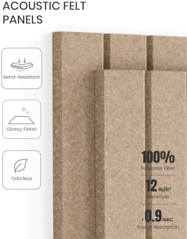 Fluxynara 48" x 36" Large Felt Bulletin Board, Taupe - Image 5
