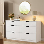 YESHOMY Dresser for Bedroom, 47.2" Modern Wood Chest with 6 Drawers, White - Image 7