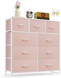 9-Drawer Dresser for Bedroom, Anti-Tip Tall Storage Organizer by SageNest