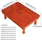 Korean Square Folding Coffee Table, Solid Wood Low Table - Image 2