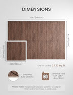 Fluxynara 6-Pack Large Felt Bulletin Board, Walnut Artistic - Image 2