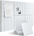Fluxynara 36" x 24" Large Felt Bulletin Board, Light Gray by FLUXYNARA