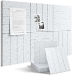 Fluxynara 36" x 24" Large Felt Bulletin Board, Light Gray by FLUXYNARA