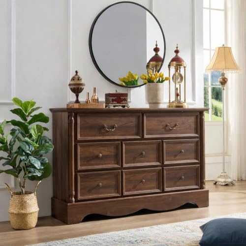 Farmhouse 8-Drawer Dresser with Charging Station for Bedroom by LegacyAmerhomeDirect