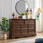Farmhouse 8-Drawer Dresser with Charging Station for Bedroom by LegacyAmerhomeDirect