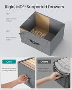 SONGMICS Dresser for Bedroom, Tall Dresser with 4 Fabric Drawers - Image 5