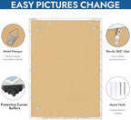 Hongkee 20x28 Picture Frame Set of 4, 20 x 28 Distressed White Wood Style - Image 5