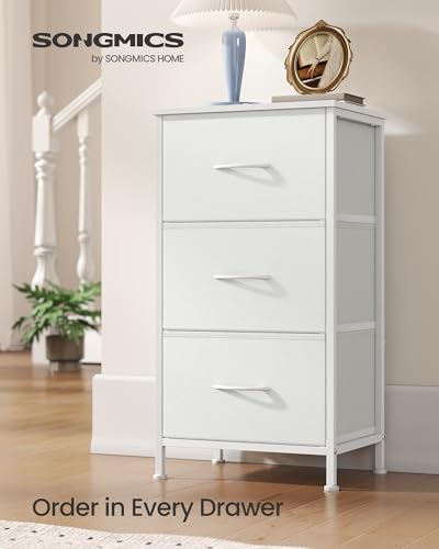 SONGMICS Dresser for Bedroom, Small Dresser with 3 Fabric Drawers - Image 3
