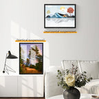 puthiac 20x24 Solid Oak Wood Picture Frames, Black, 3 Pack - Image 5