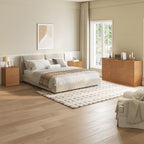 7 Drawer Dresser & 2-Drawer Nightstand Set 3-Piece, Natural Wood丨55 Wide Bedroom Set Night Stand Set of 2 with Metal Handle, Fluted Wood Chest of Drawers Storage Dressers Set for Bedroom - Image 3