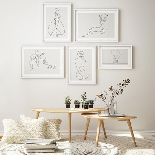 puthiac 12x18 Solid Oak Wood Picture Frame, White, 1 Pack - Image 6