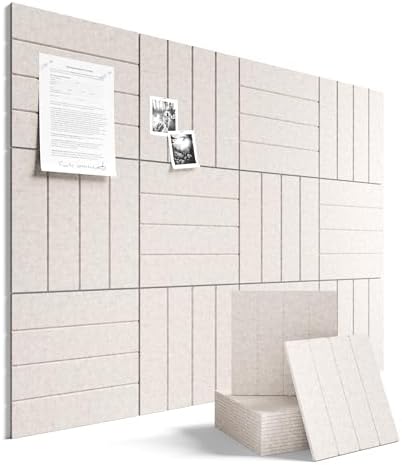 Fluxynara 48" x 36" Large Felt Bulletin Board, Oatmeal by FLUXYNARA