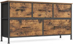 SONGMICS Dresser for Bedroom, Wide Dresser with 5 Fabric Drawers by SONGMICSbySONGMICSHOME