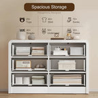 Decofy 47" H Fluted 6-Drawer Dresser for Bedroom, Pure White - Image 6