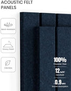 Fluxynara 48" x 36" Large Felt Bulletin Board, Carbon Blue - Image 5
