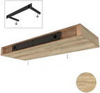 Ballucci Floating Shelf, 2-Pack 24" Natural Oak Floating Shelves for Wall, Wood Wall Shelf for Home Décor, Floating Shelves for Bathroom, Living Room, Bedroom, 8" Deep Wall Shelves - Image 4