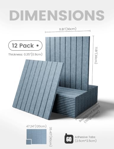Fluxynara 48" x 36" Large Felt Bulletin Board, Dusty Blue - Image 2
