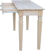 Java Console Table with 2 Drawers, Unfinished - Image 7