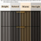 Fluted 3 Drawer Dresser for Bedroom, 30" Tall Modern Dressers, Black - Image 5