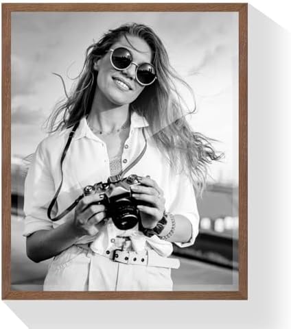puthiac 20x24 Solid Oak Wood Picture Frames, Walnut, 3 Pack - Image 6