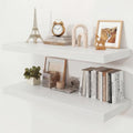 36" White Floating Shelves 12inch Deep Wall Shelf, Set of 2 by Ornawit