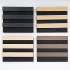 Art3d Wood Slat Panels, Soundproof Drop Ceiling, 4 Multi-Color, Sample Pack by Art3d