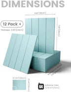 Fluxynara Felt Bulletin Board & Cork Board Alternative, Aqua Blue - Image 2