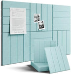 Fluxynara Felt Bulletin Board & Cork Board Alternative, Aqua Blue by FLUXYNARA