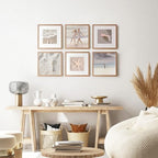 12x12 Wood Frame, Solid Oak 12x12 Picture Frames with Mat to 8x8 - Image 2