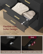 VASAGLE 6-Drawer Dresser, Chest of Drawers, 46.9 x 15.8 x 30.7 Inches - Image 5