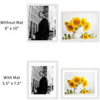 puthiac Picture Frame, White 8x10, Natural Solid Wood, 1 Pack - Image 4
