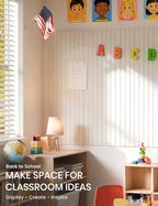 Fluxynara 48" x 36" Large Felt Bulletin Board, Milky White - Image 4