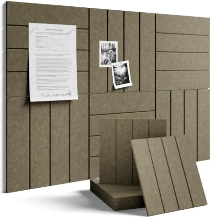 Fluxynara 36" x 24" Large Felt Bulletin Board, Earth Brown by FLUXYNARA