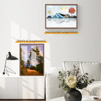 puthiac 20x24 Solid Oak Wood Picture Frame, Walnut, 1 Pack - Image 5