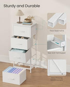 SONGMICS Dresser for Bedroom, Tall Dresser with 4 Fabric Drawers - Image 6