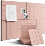 Fluxynara Felt Bulletin Board & Cork Board Alternative, Pink by FLUXYNARA