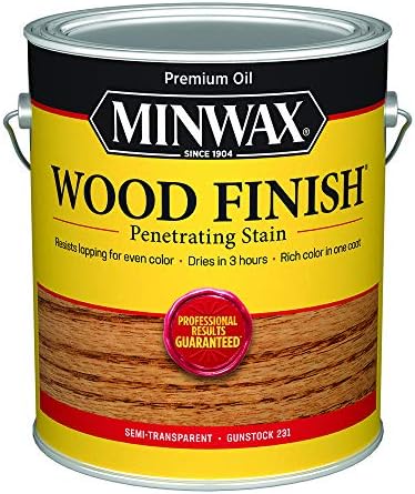 Minwax 710880000 Wood Finish 250 VOC Compliant, Gunstock Stain, Gallon by Minwax