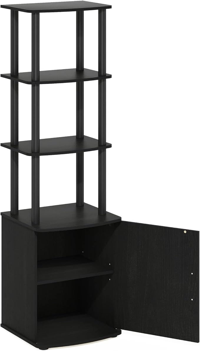 Furinno Turn-N-Tube Tall TV Entertainment Side Table Display Rack - Image 4