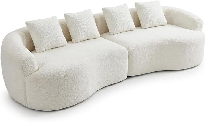 Compressed C-Shaped Sectional Sofa, 2-Box Easy Delivery, No Tools Assembly - Image 4