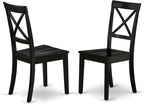 East West Furniture DLBO5-BLK-W 5 Piece Dinette Set - Image 3