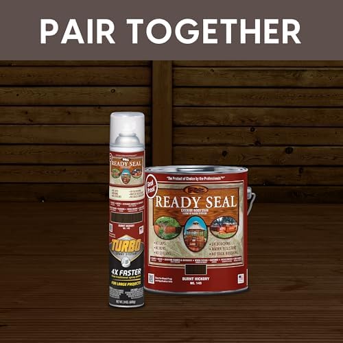 Ready Seal Exterior Wood Stain & Sealer, Burnt Hickory, Turbo Spray - Image 6